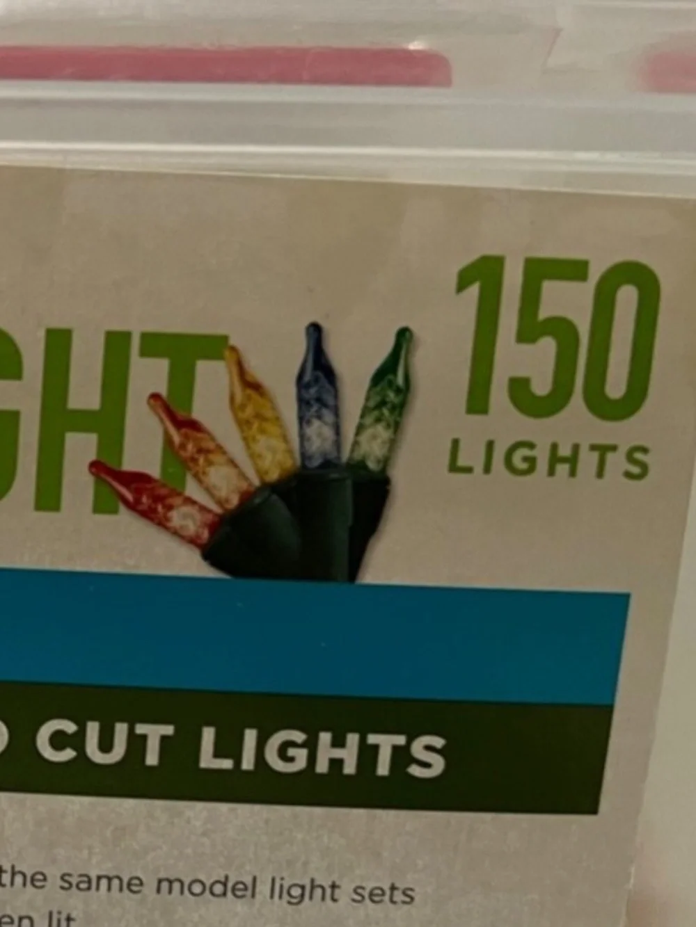 Living Solution 150 LED Warm Multicolor Diamond Cut Lights 30.5FT Indoor/Outdoor